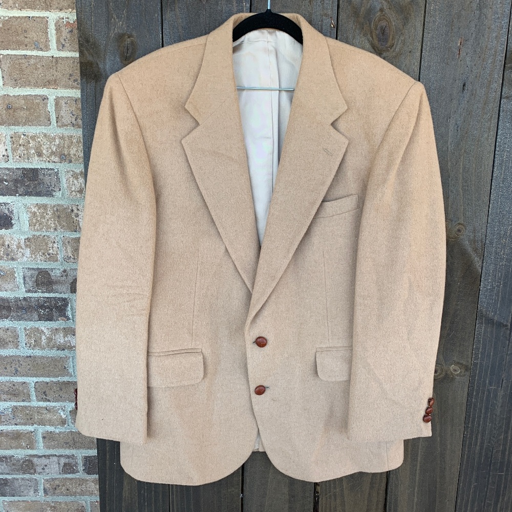 Tailors Row Deansgate Men's Tan Camel Hair Blazer